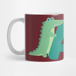 Animal alphabet A Mug